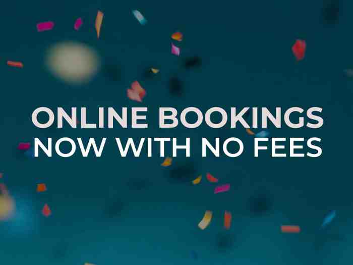 Online holiday booking websites with no booking fees