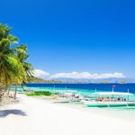 Beach travel spots with white sand beaches